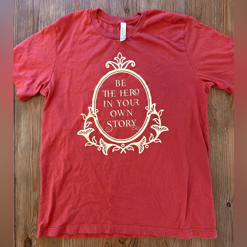 Bella+Canvas Book Box Be The Hero In Your Own Story Short Sleeve T Shirt Size L
